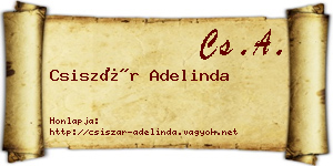 Csiszár Adelinda névjegykártya